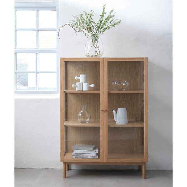 unique 0083 freya cabinet a140cm natural oak