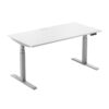 height adjustable desk 1400mm white structure, white