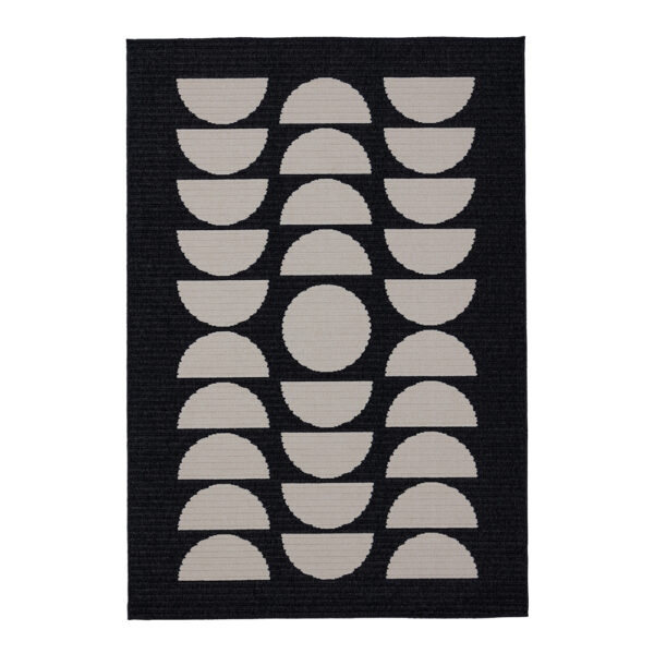 moon phase rug, biscuit