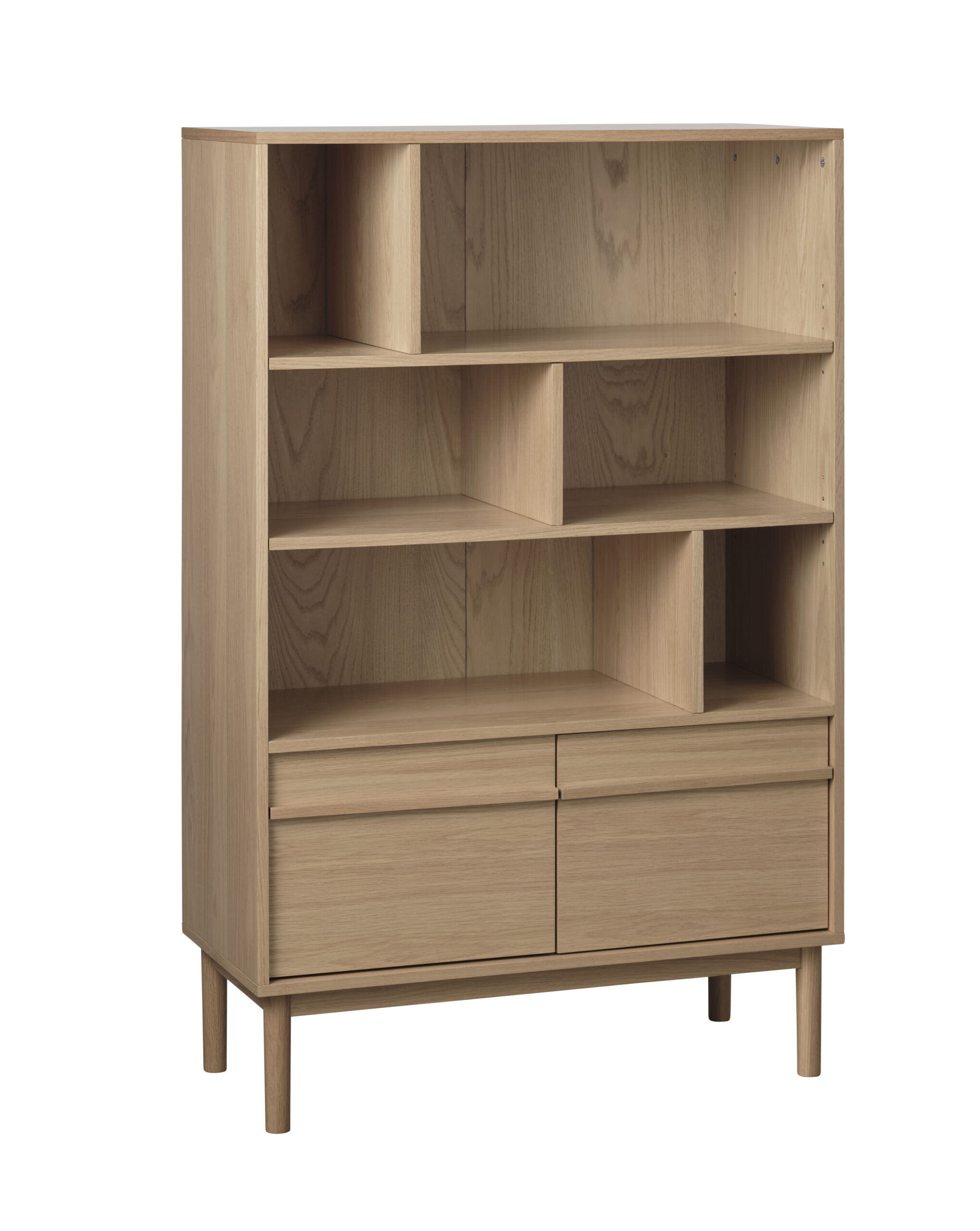 estante petra, natural oak | h140 w90.1 d40 cm