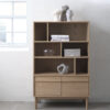 estante petra, natural oak | h140 w90.1 d40 cm