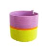 mia mélange | cesto cylinder tropical cor pistachio, mustard stripe & berry purple