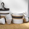 BSK117546RS-4 mia mélange | vaso recycled rope, cor jute striped