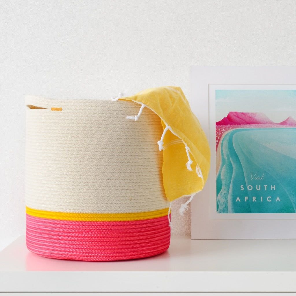 mia mélange | cesto alsas spring & summer ocean blue & neon orange