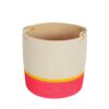 mia mélange | cesto c.alsas, pink+yellow poly