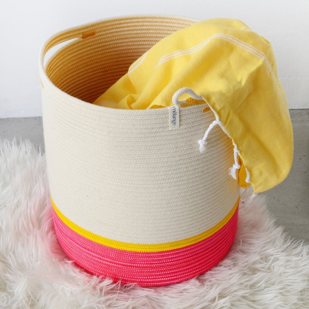 mia mélange | cesto alsas spring & summer ocean blue & neon orange