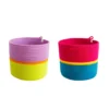 mia mélange | cesto cylinder tropical cor teal, yellow stripe & fuchia
