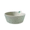 bowl, green polka dot