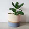 mia mélange | cesto cylinder jute, cor jute & blue grey