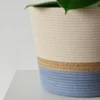 mia mélange | vaso jut, cor jute & blue grey (block)