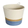 mia mélange | vaso jut, cor jute & blue grey (block)