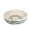 mia mélange | cesto de mesa intertwined, cor ivory & yellow string