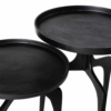 set de mesas de apoio carat | dia420 h640 + dia380 h540