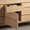 aparador petra, natural oak | h45 w120 d60 cm