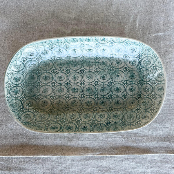 snack dish large, mixed pattern